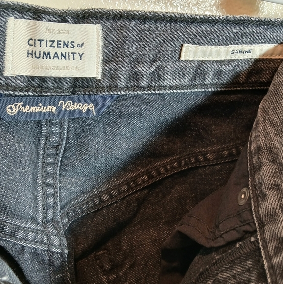 Citizens Of Humanity Sabine High Rise Straight in Black Coffee size 23 - Picture 8 of 12